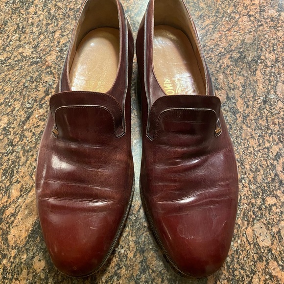 Salvatore Ferragamo Italian Leather Loafers 10 1/2 - Picture 1 of 11